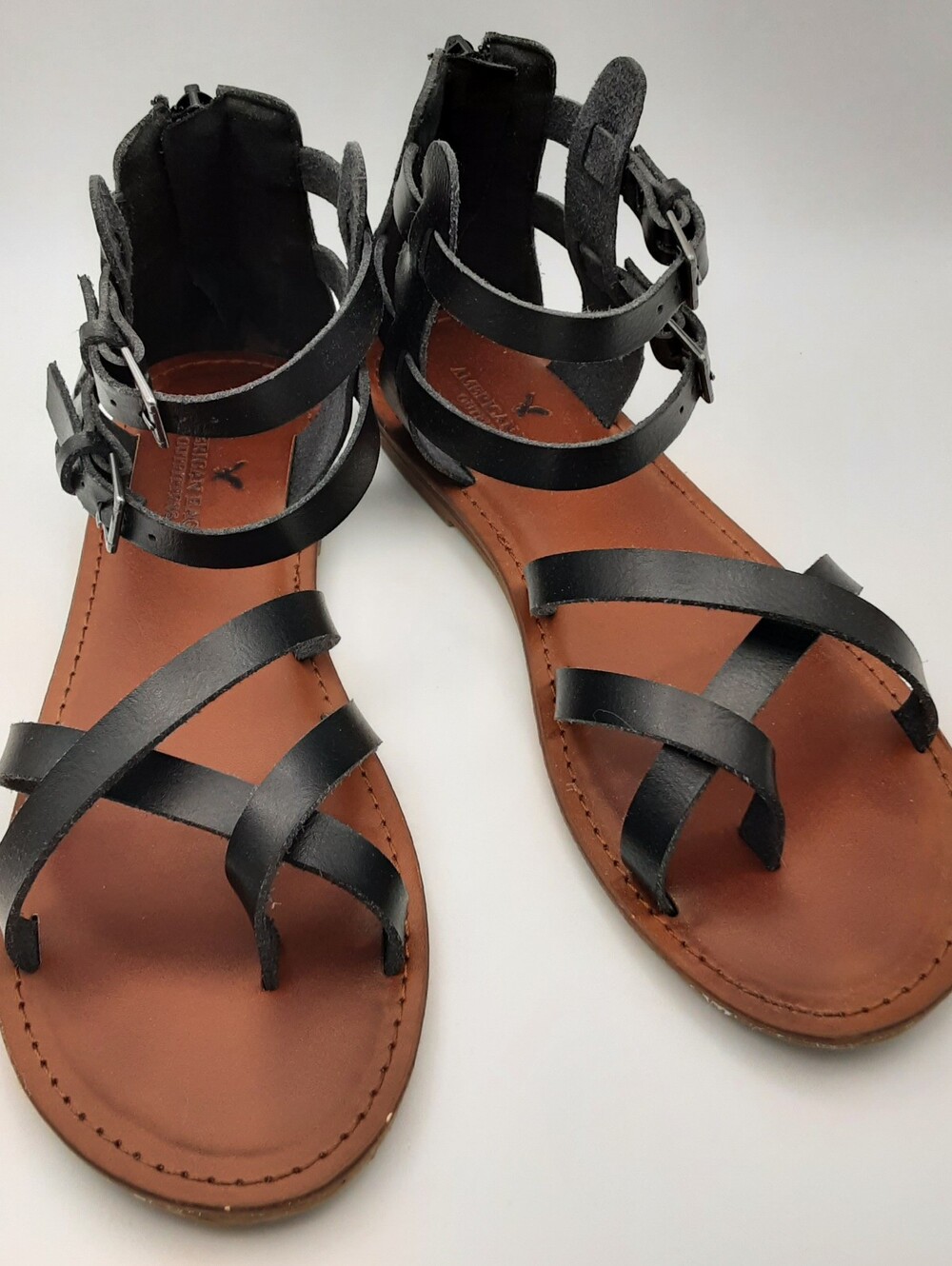 Women's American Eagle Black Gladiator Sandals